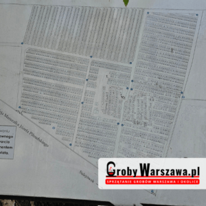 Mapa cmentarza Sulejówek