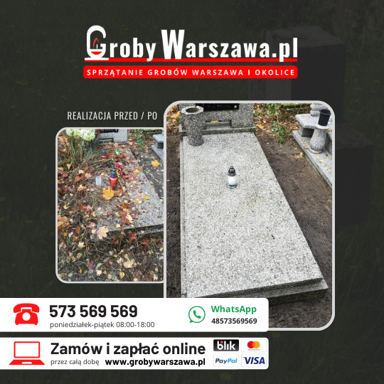 Czyszczenie grobów Warszawa