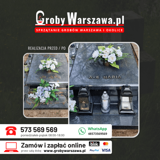 Sprzątanie nagrobka Warszawa