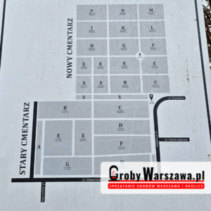 Mapa cmentarz Józefów